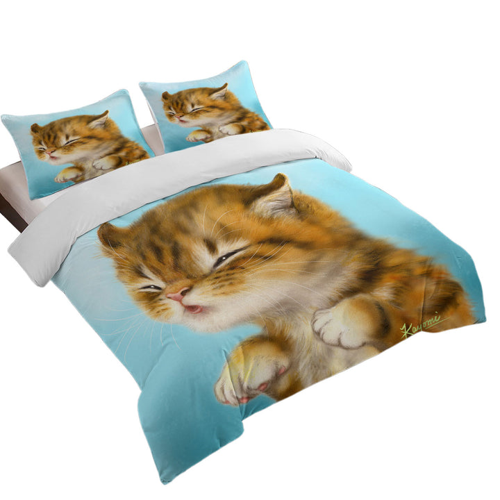 Kittens for Kids Cut Tiger Kitten Duvet Cover