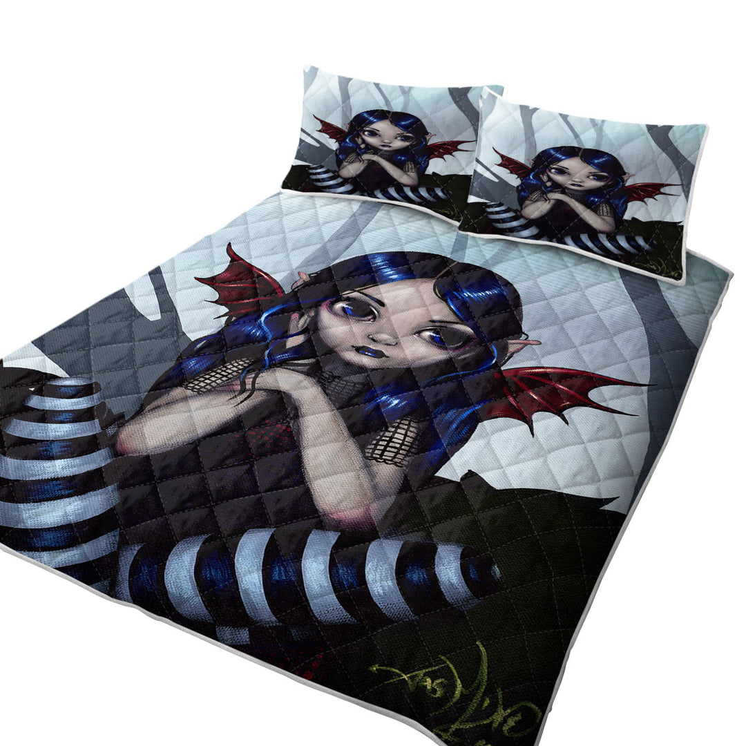 Lost... But Not Worried Little Goth Fairy Quilt