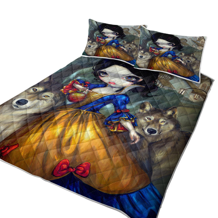 Loup Garou Cool Kids Fairytale Snow White Wolves Quilt shop near me