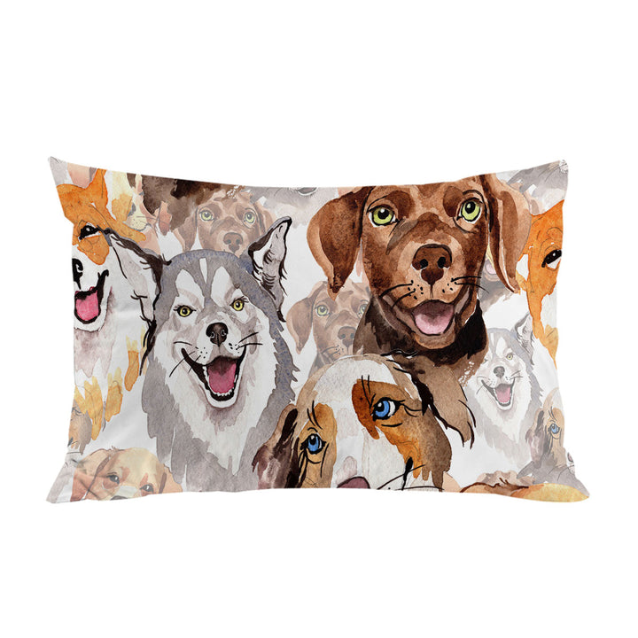 Lovely Dogs Pillow Case Covers