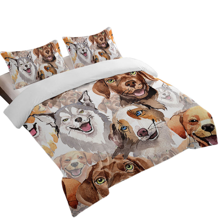 Lovely Dogs full Size Duvet Cover