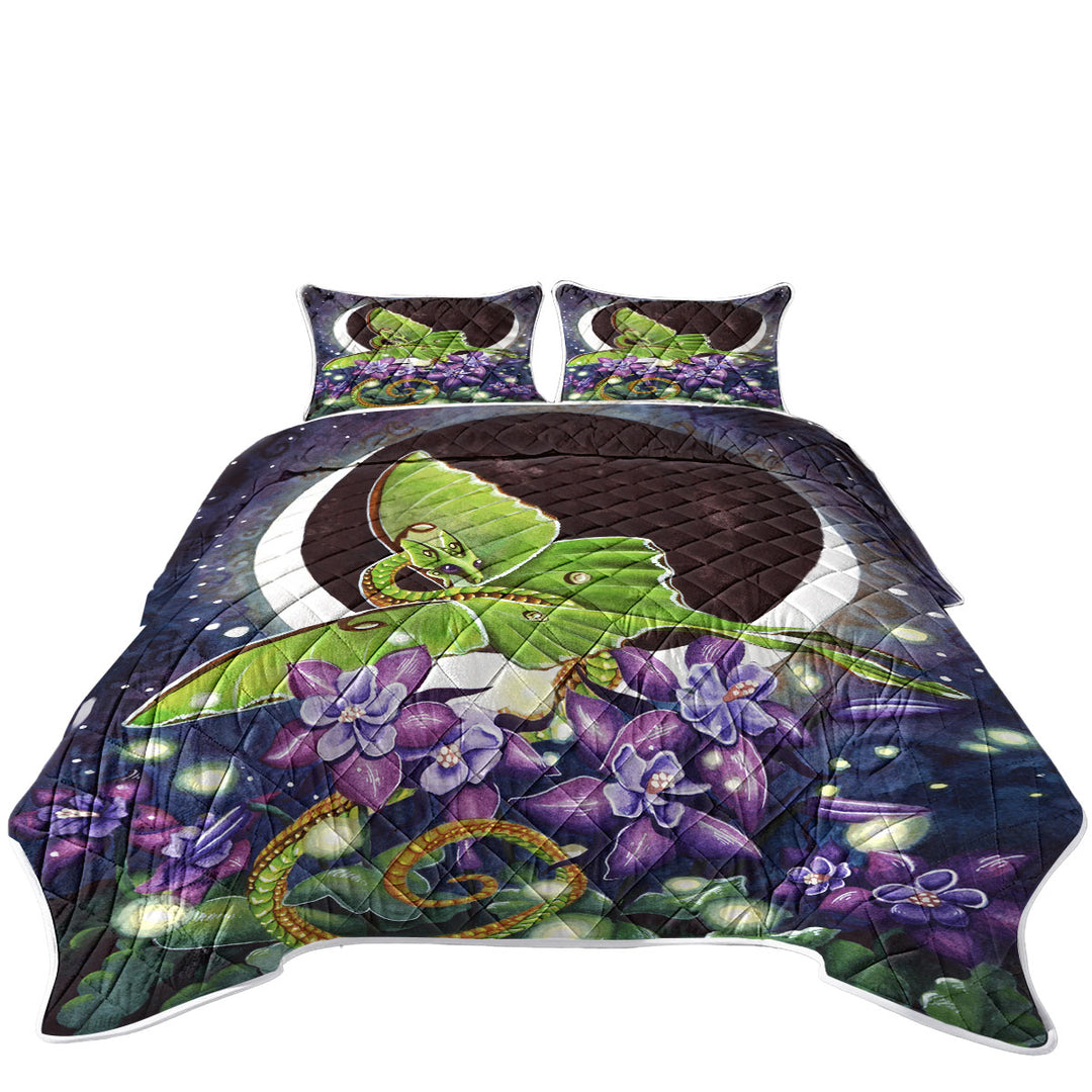 Luna Lights Dragon Flowers and the Moon Daybed Covers Sets