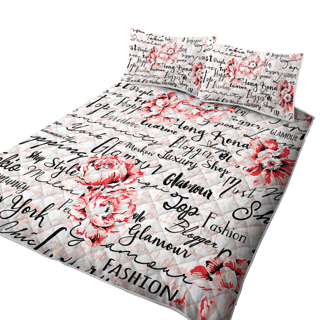 Luxury Glamour Roses Quilts