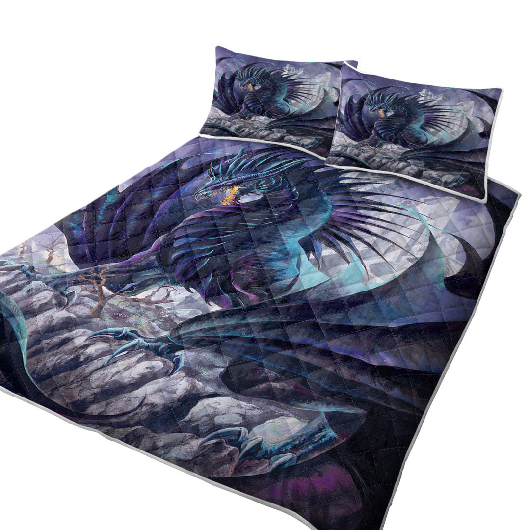 Maelstrom the Furious Scary Dragon King Quilt