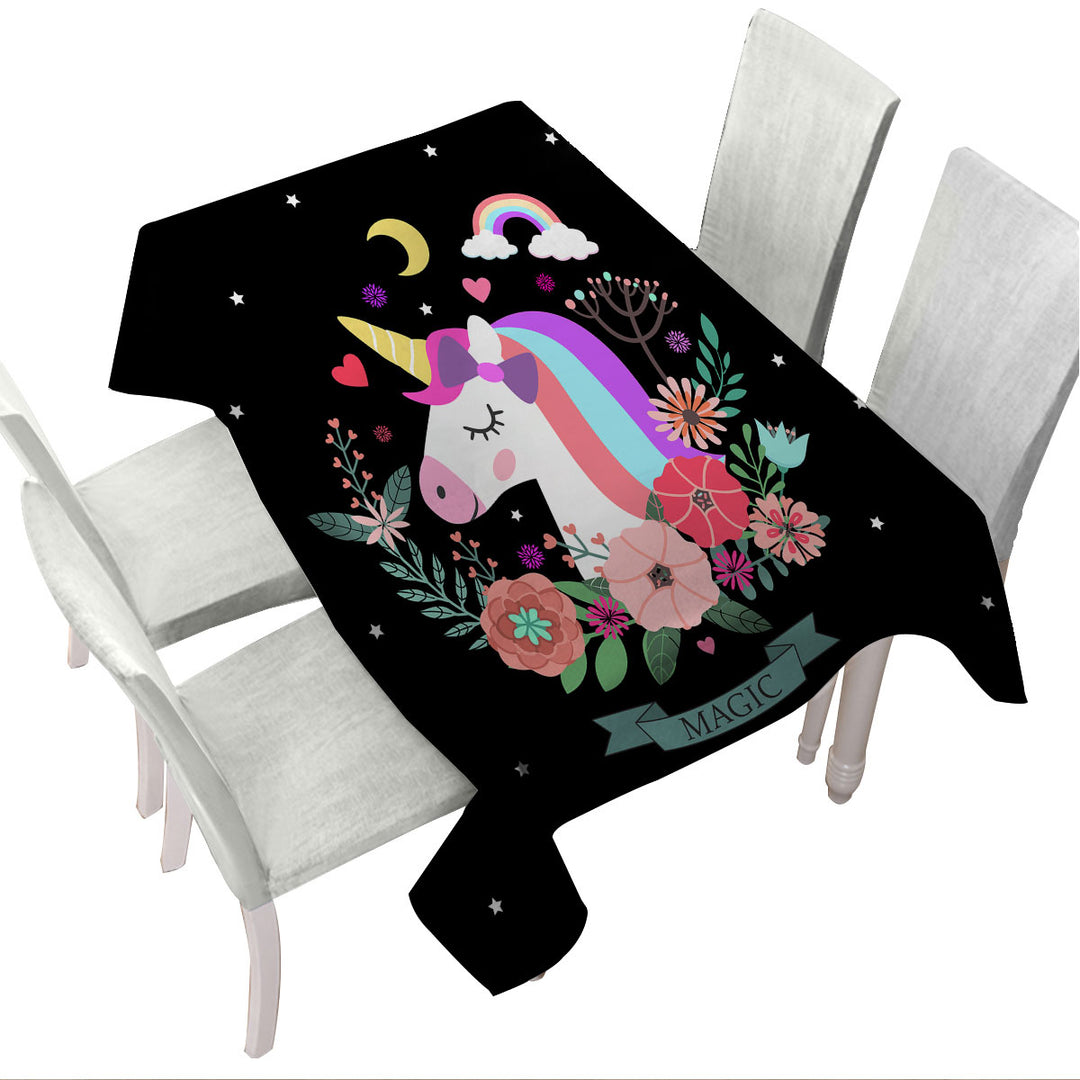 Magic Unicorn Tablecloth