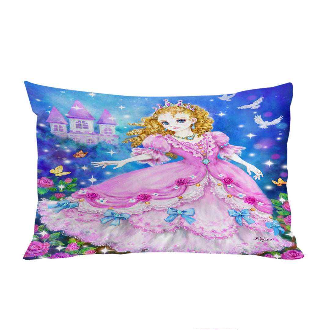 Magical Girly Design Fairy Tale Pink Princess King Pillow Cases