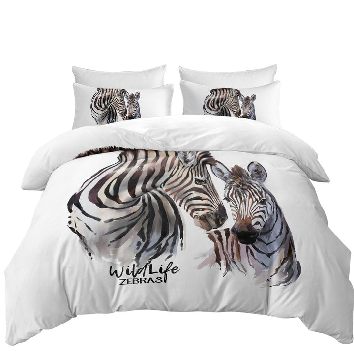 Magnificent Wildlife Art Zebras Good Duvet Covers