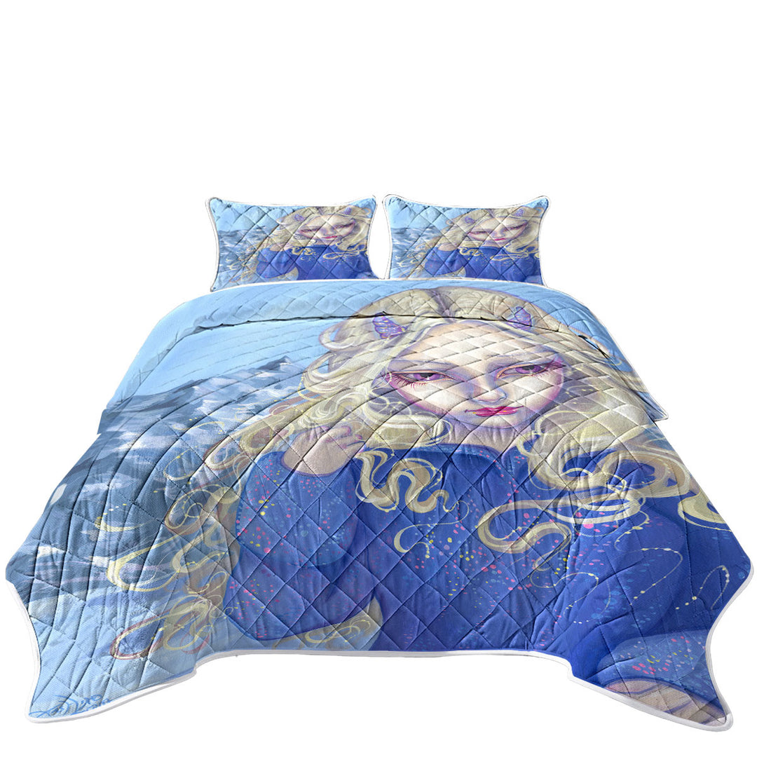 Maiden Fiona Unicorn Horns Ice Girl Quilts for sale