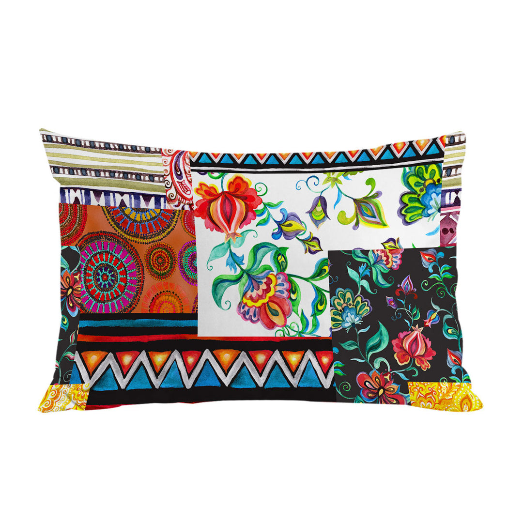 Mandalas and Flowers Cool Messy Design Pillowcase