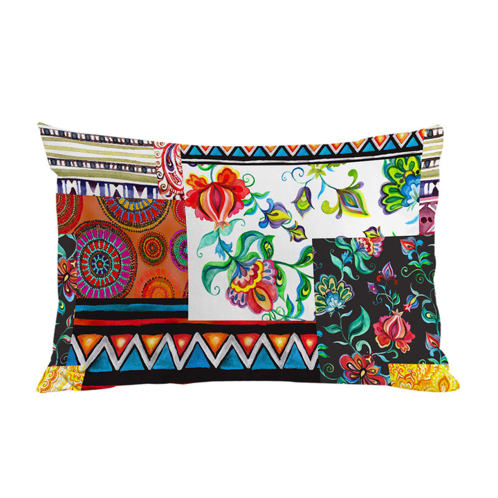 Mandalas and Flowers Cool Messy Design Pillowcase
