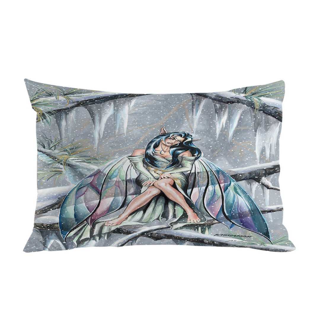 Midwinters Dream Snowy Forest Fairy Pillow Cases