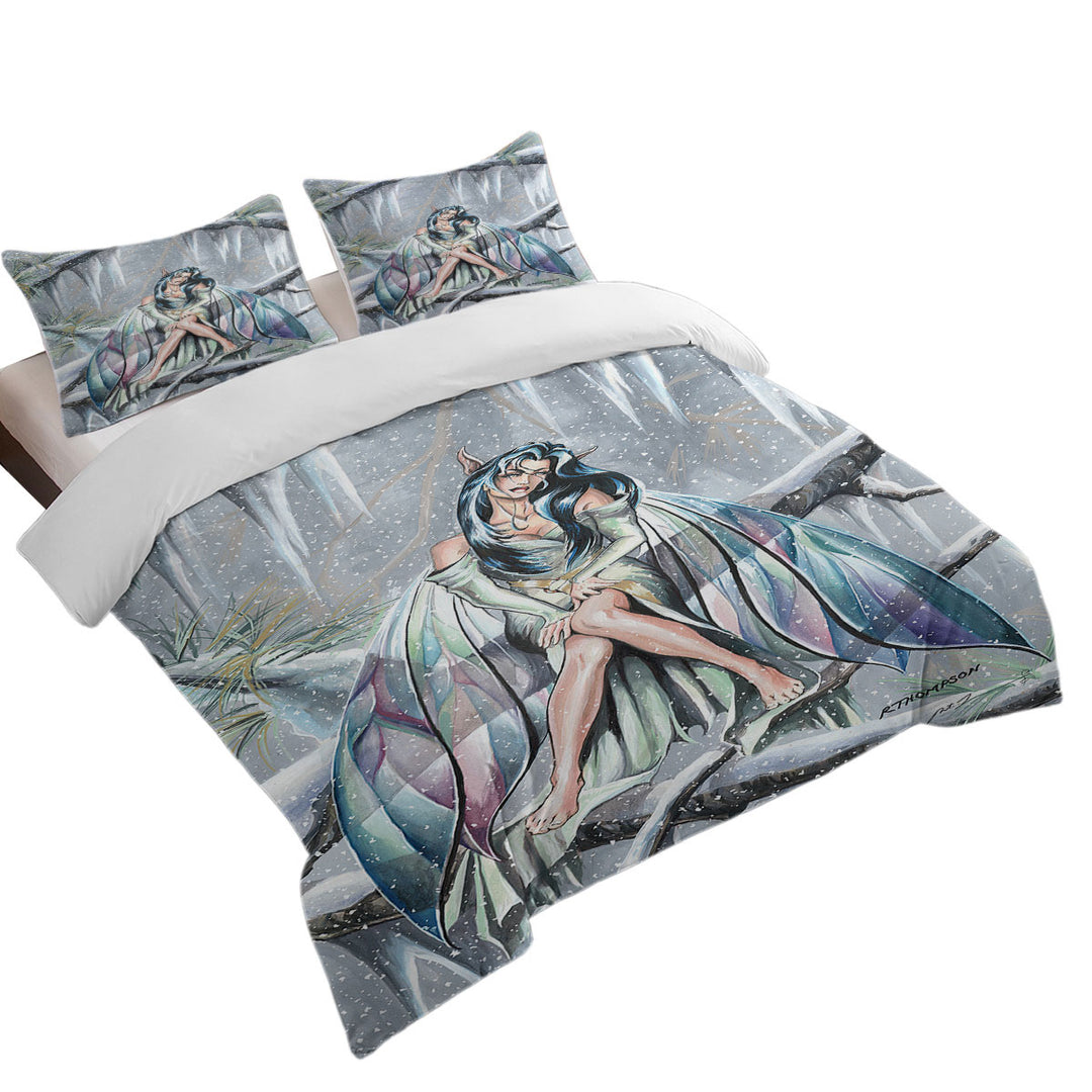 Midwinters Dream Snowy Forest Fairy Quilt Cover Sets