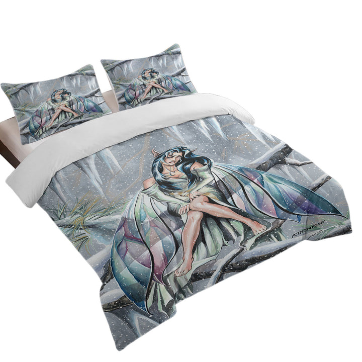 Midwinters Dream Snowy Forest Fairy Quilt Cover Sets