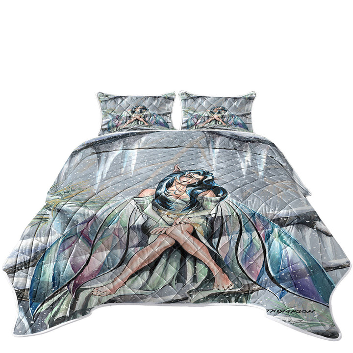 Midwinters Dream Snowy Forest Fairy Quilts