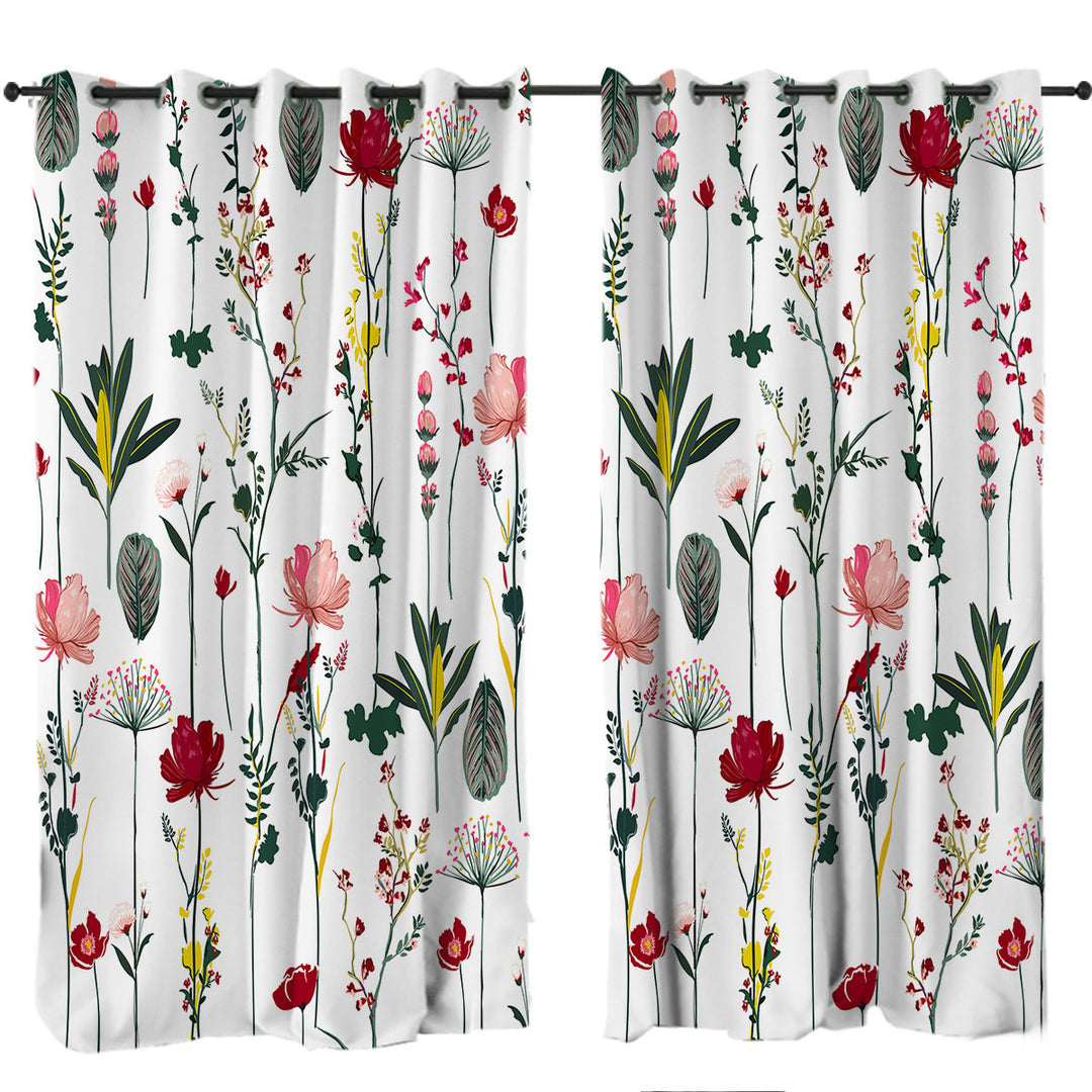 Modest Flower Garden Curtains