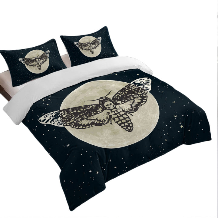 Moon Moth Duvet Cover set