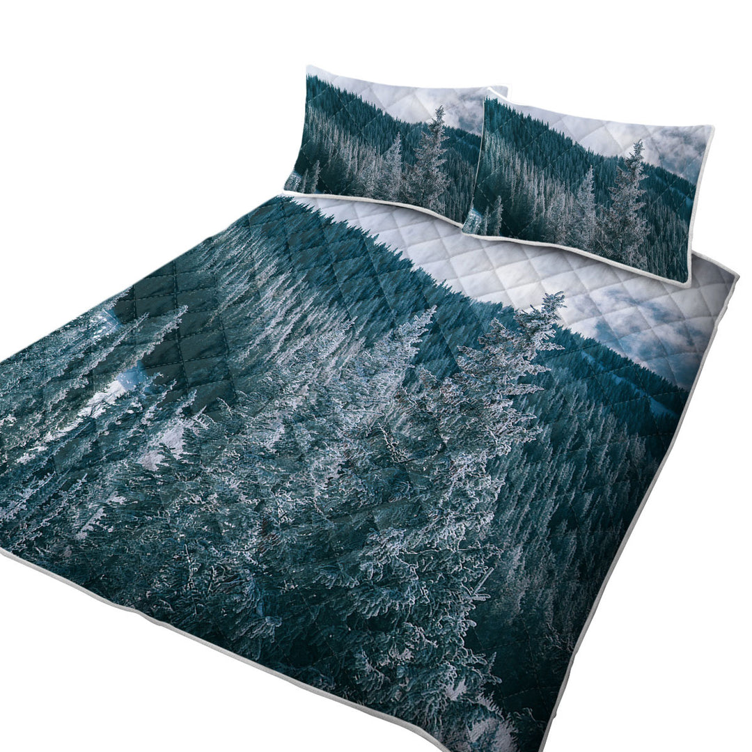Mountain Forest Twin Quilt