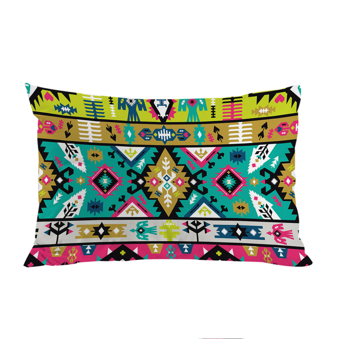 Multi Colored Aztec Pillow Cases
