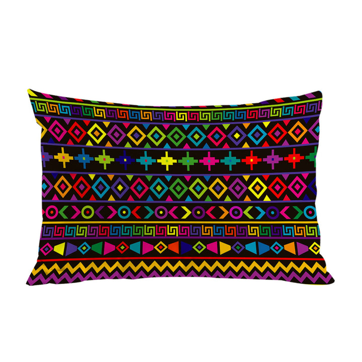 Multi Colored Geometric Pattern Pillow Cases