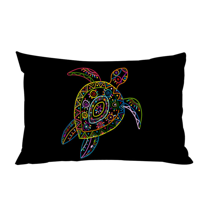 Multi Colored Kids Drawing Turtle Pillow Cases