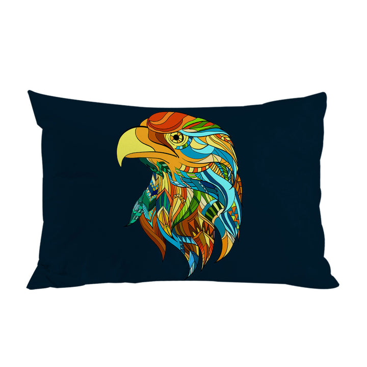 Multi Colored Native Design Eagle Head Pillow Cases