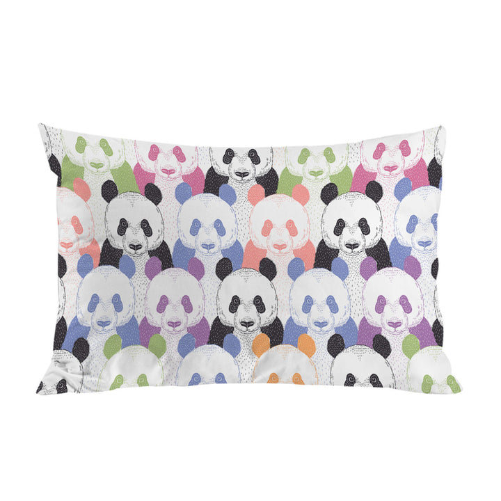 Multi Colored Pandas Pillowcases