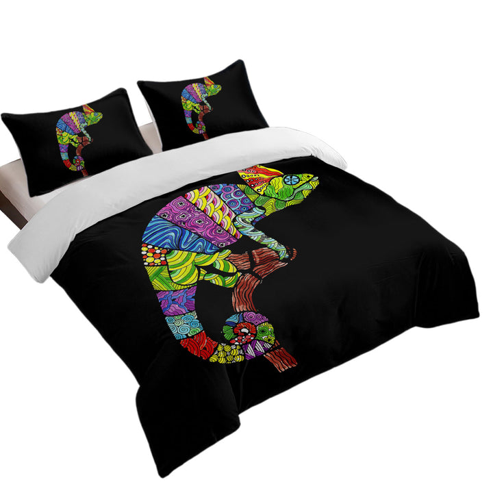 Multi Colored Patterns Chameleon Donna Covers