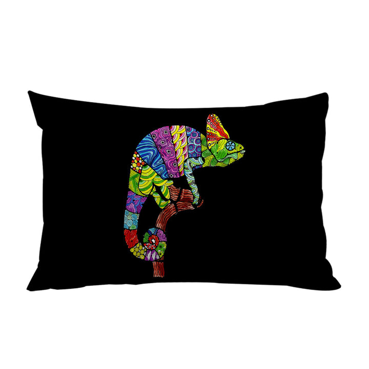 Multi Colored Patterns Chameleon Pillowcase