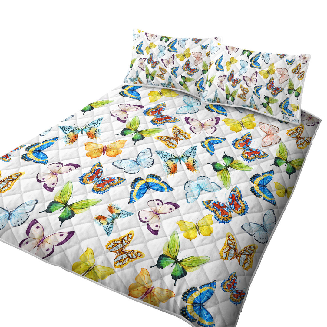 Multi Pattern and Colors Butterflies Quilts
