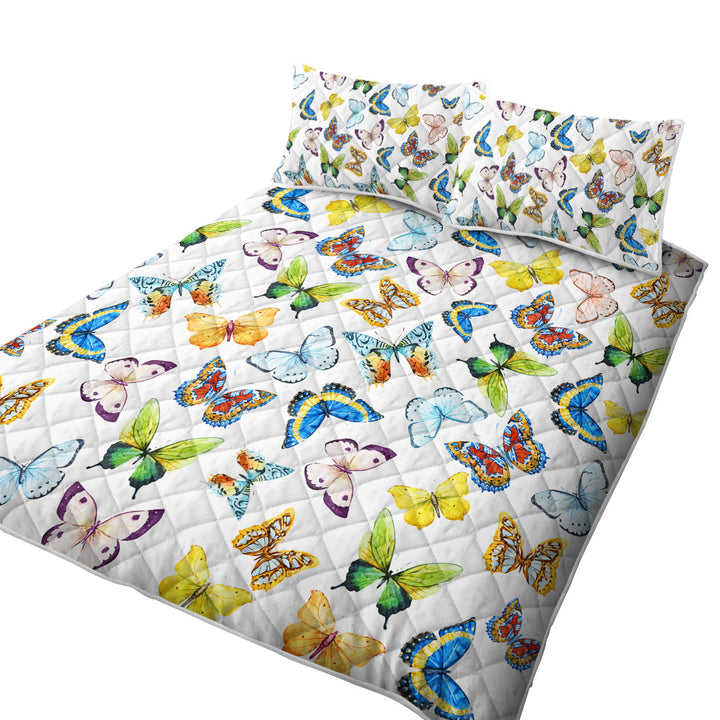 Multi Pattern and Colors Butterflies Quilts