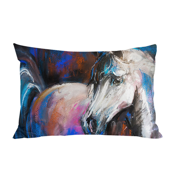 Multi colored Painted Horse Pillowcase