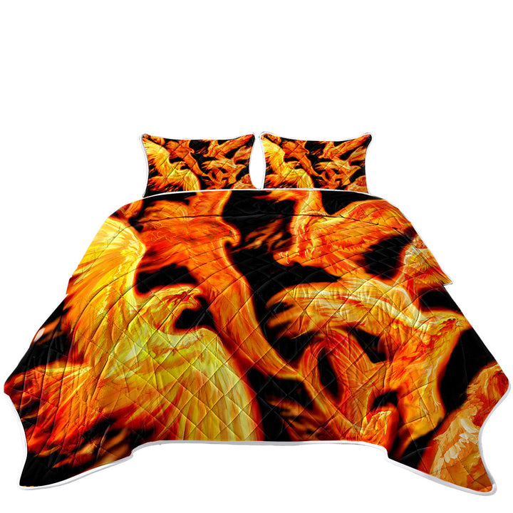 Mythology Birds Phoenix Dawn Coverlets