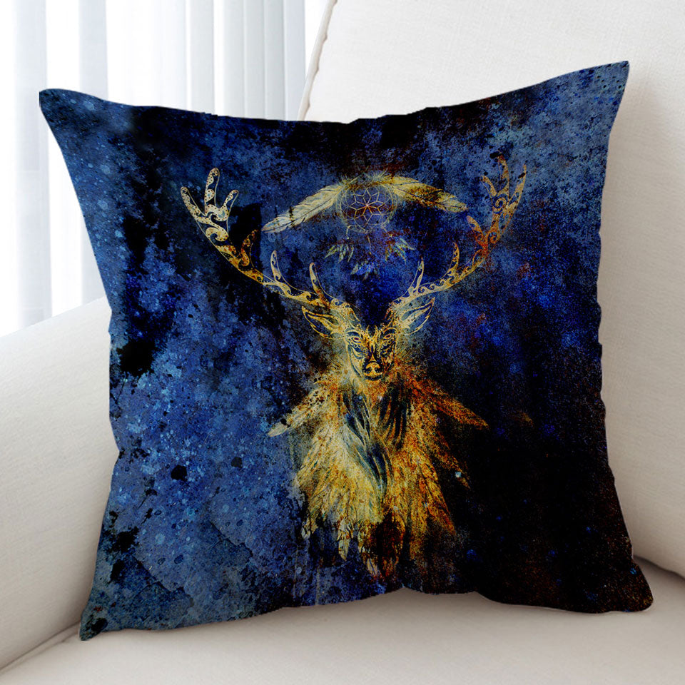Native American Decorative Cushions Dream Catcher and Deer
