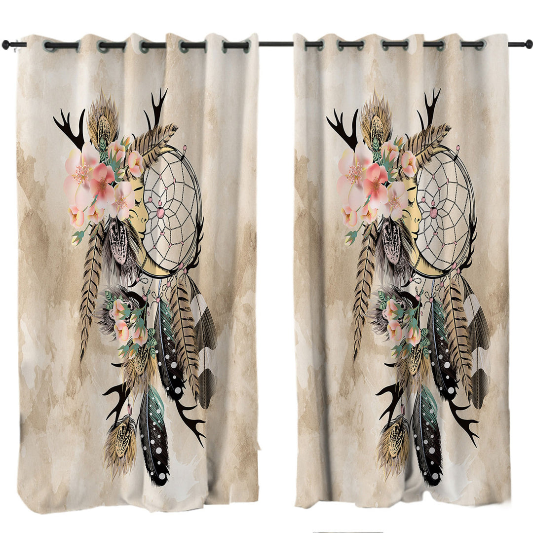Native American Dream Catcher Curtains for Bedroom