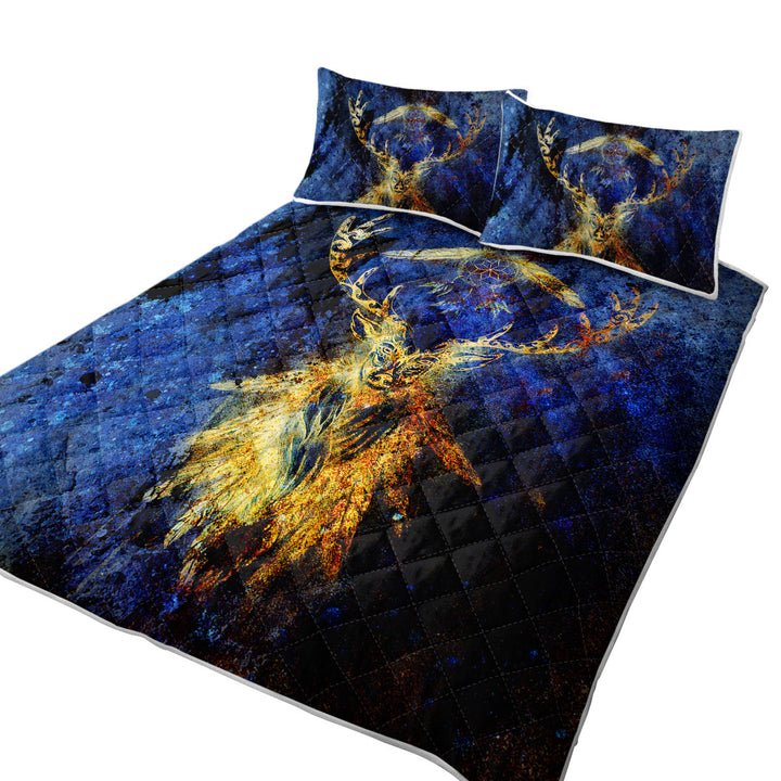 Native American Dream Catcher and Deer King Size Quilt Sets