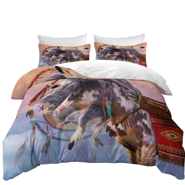 Native American Dream Catcher and Horse Daybed Covers Sets