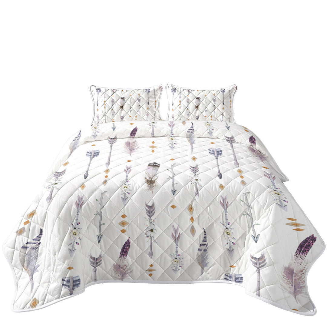 Native American Feathers and Arrows Coverlets