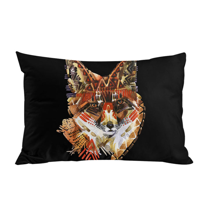 Native American Fox Art Pillow Cases