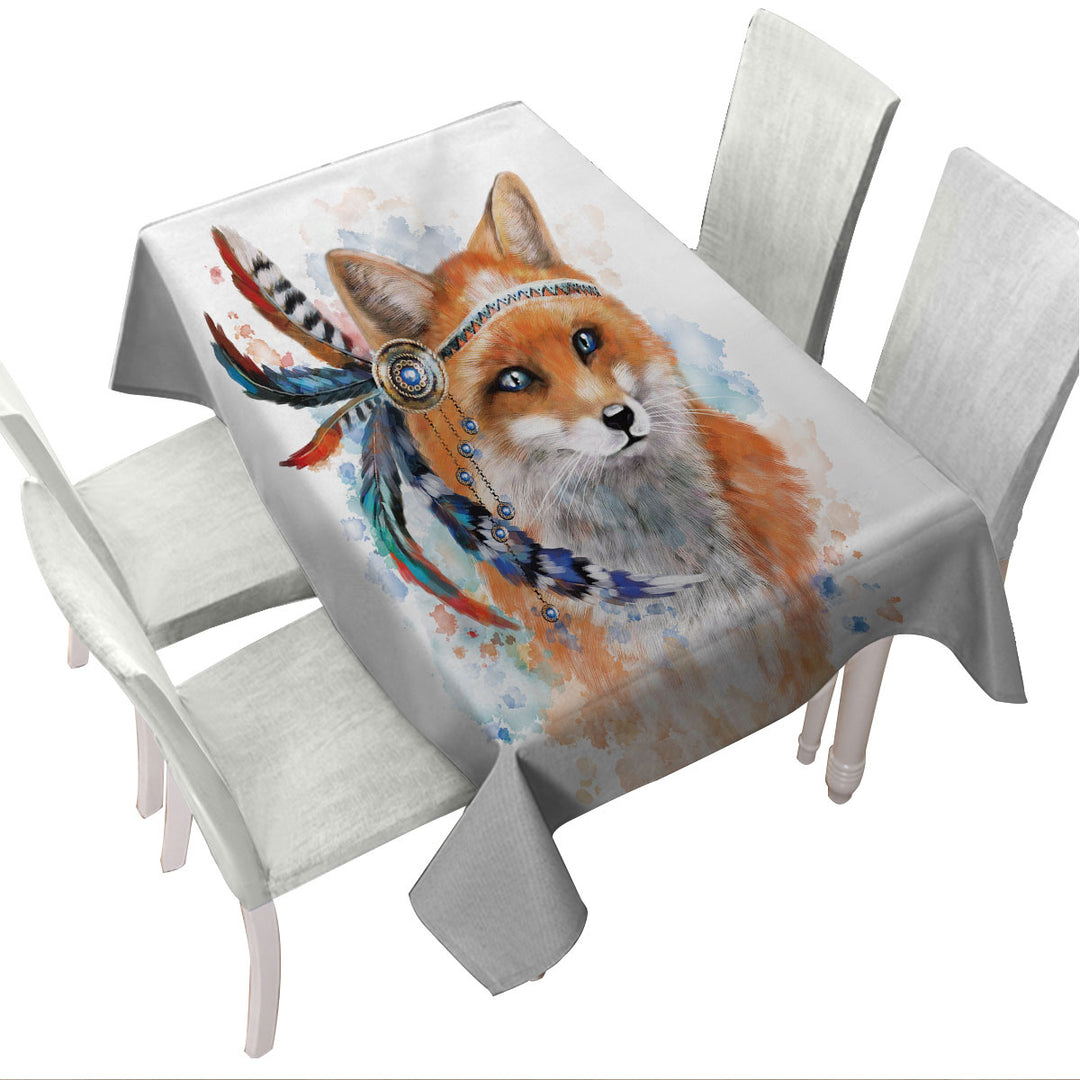 Native American Fox Tablecloths