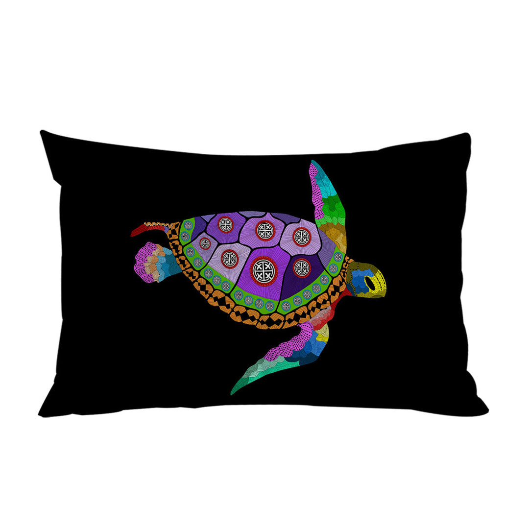 Native Purple Turtle Pillowcase