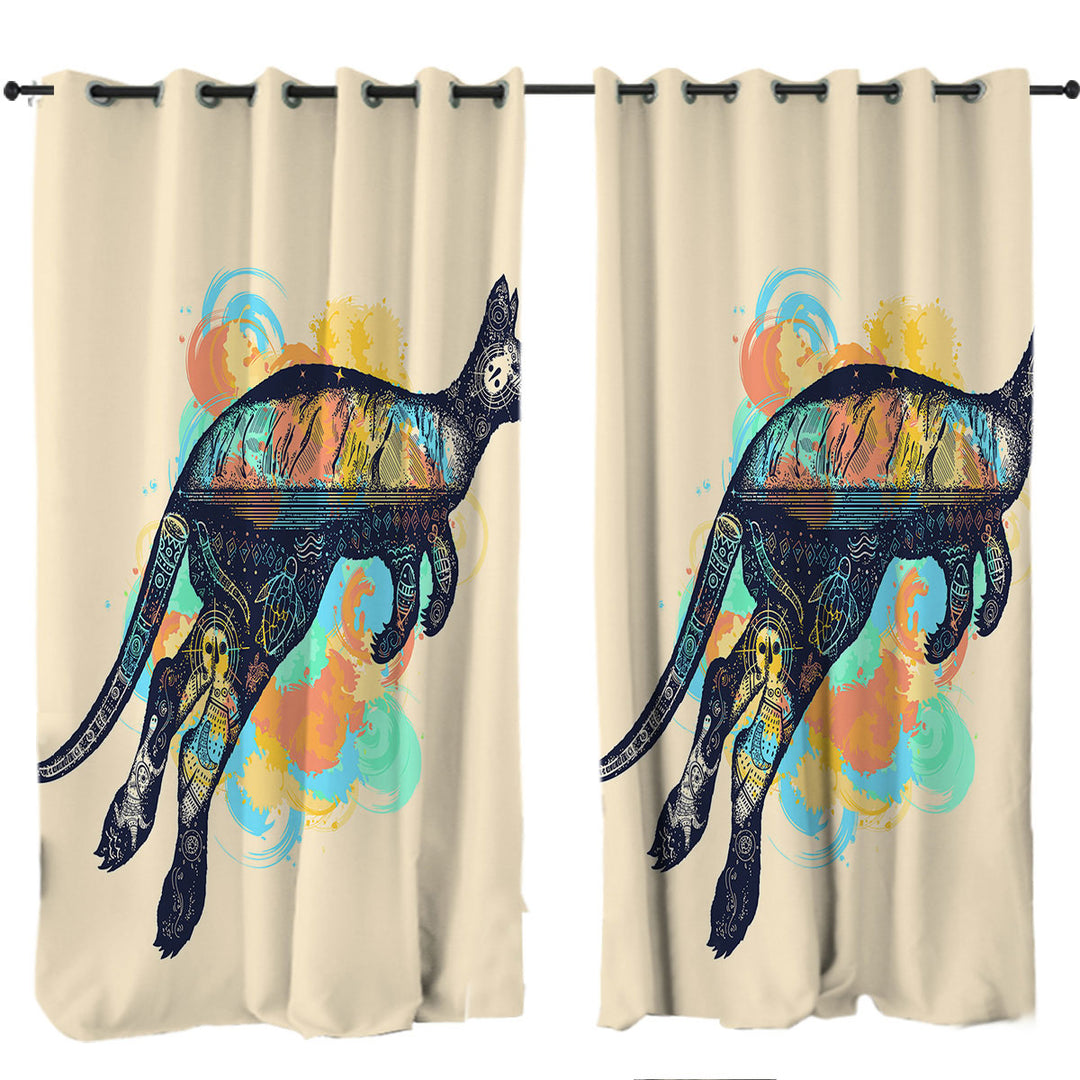 Nautical Kangaroo Curtain