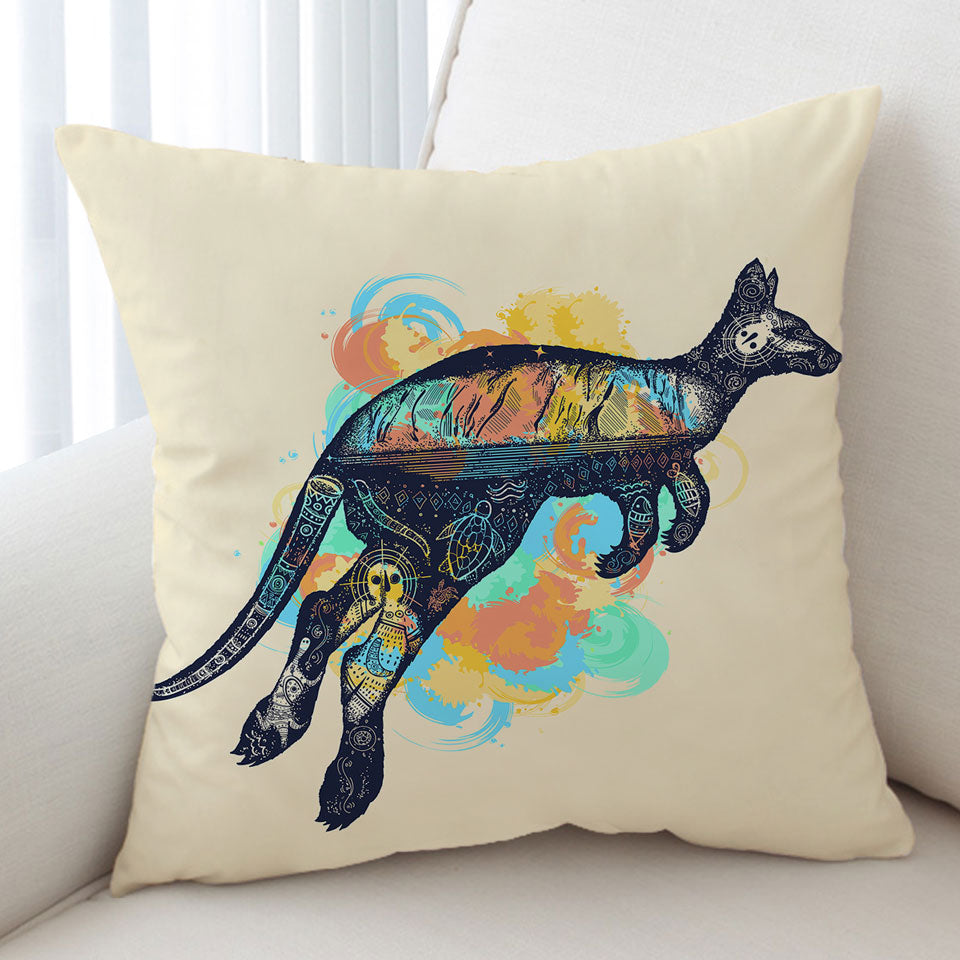 Nautical Kangaroo Cushion