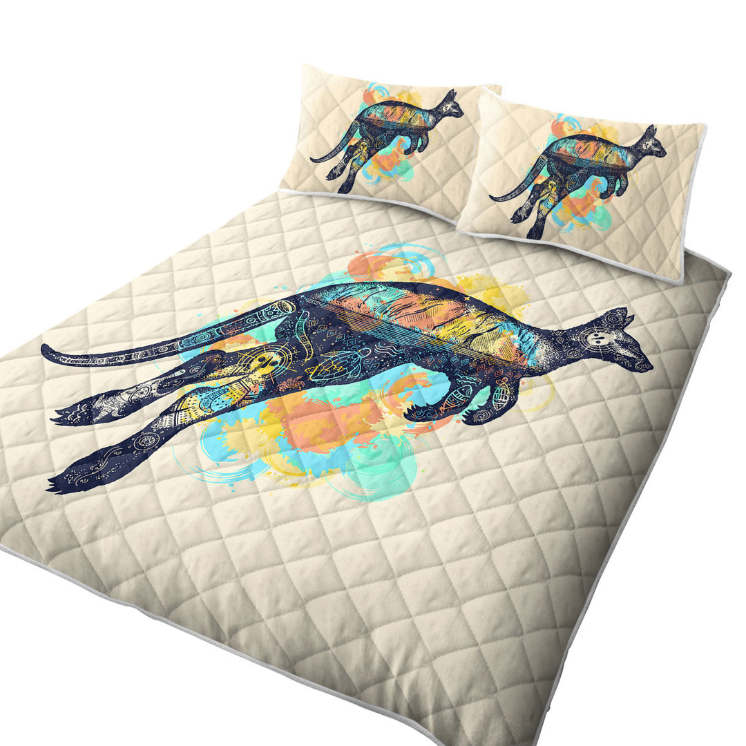 Nautical Kangaroo King Quilt