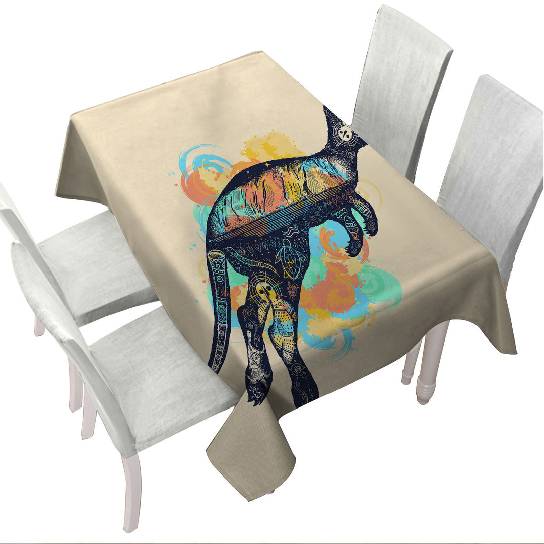 Nautical Kangaroo Tablecloths