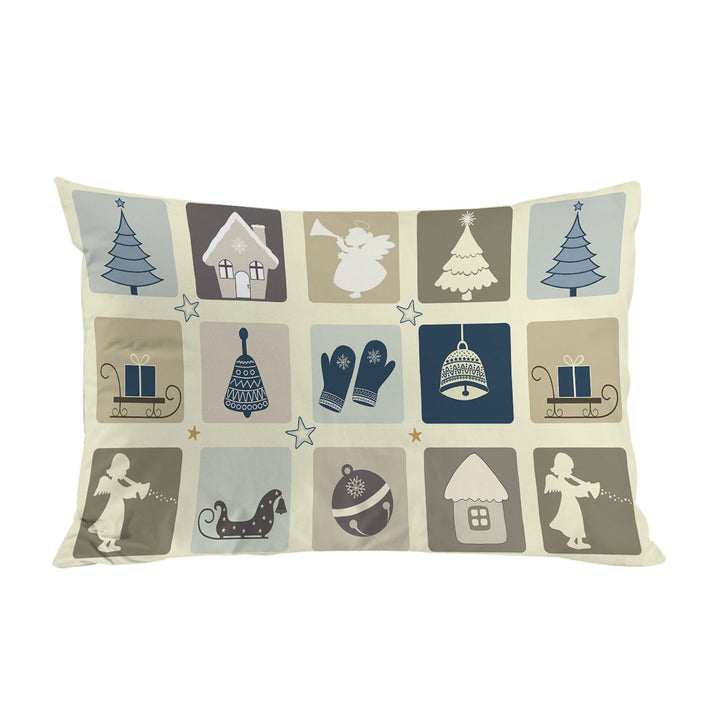 Nice Winter and Christmas Panel Pillowcases