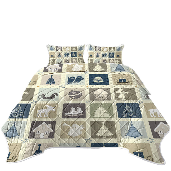 Nice Winter and Christmas Panel Quilts for sale