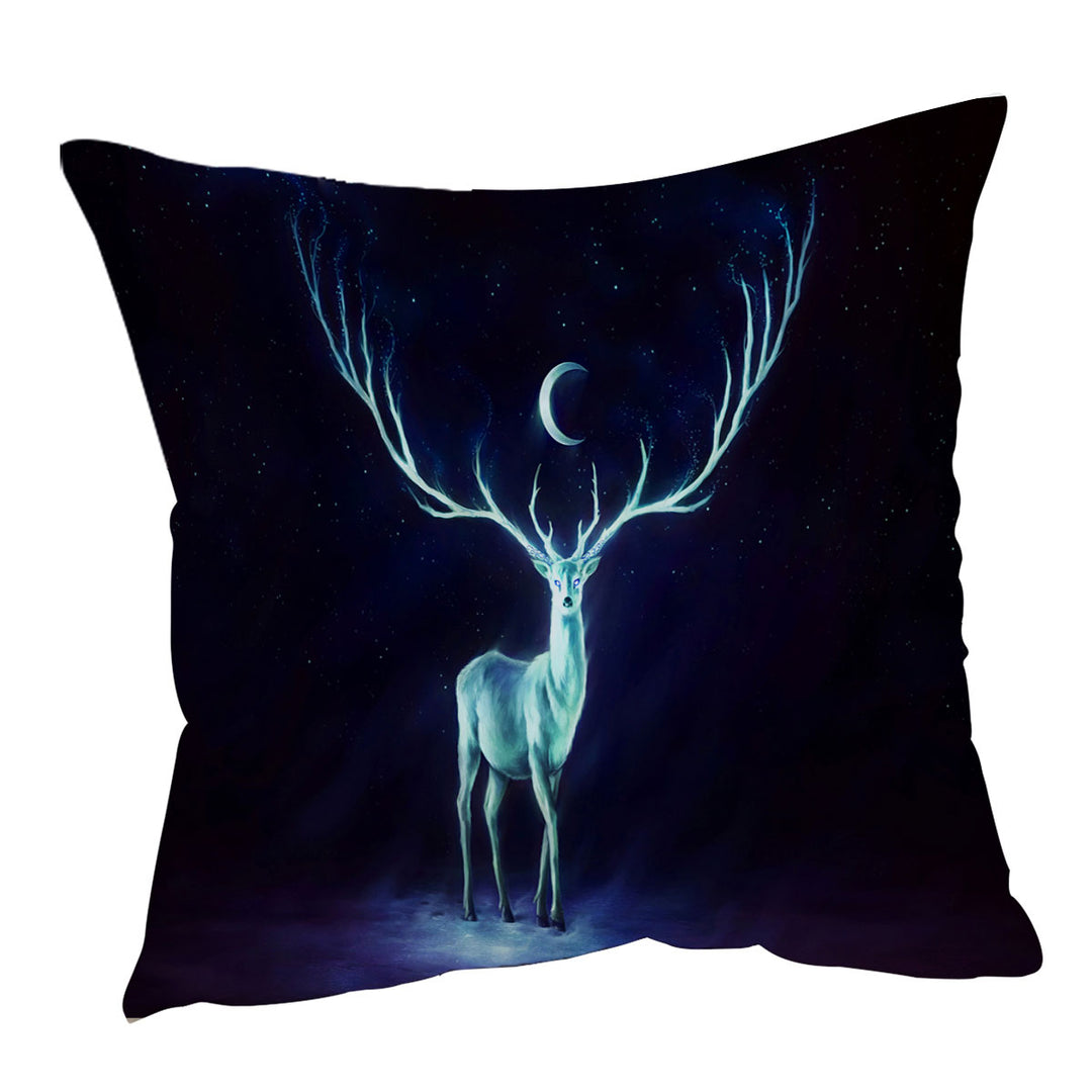 Night Bringer Magical Deer Cushion Cover