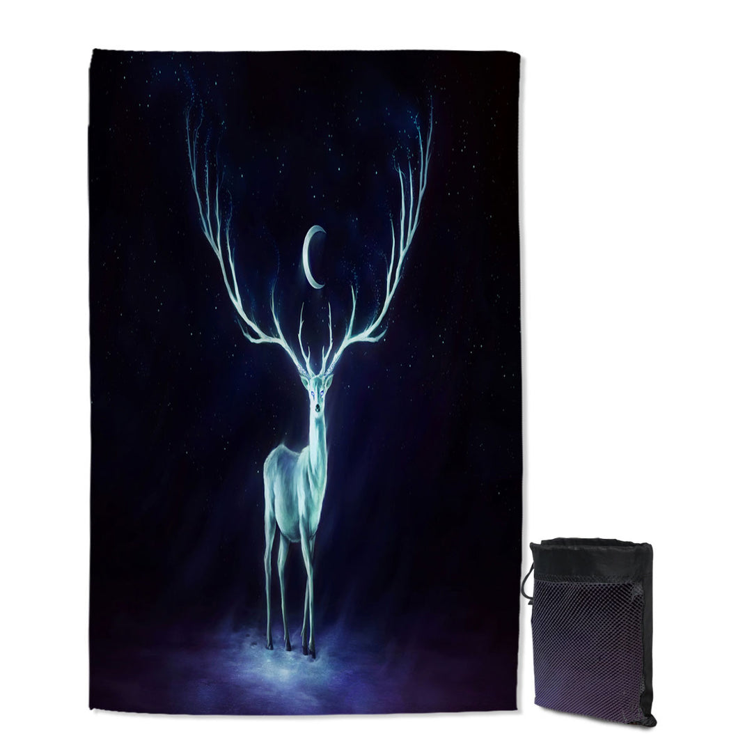 Night Bringer Magical Deer Quick Dry Towel for Travelers