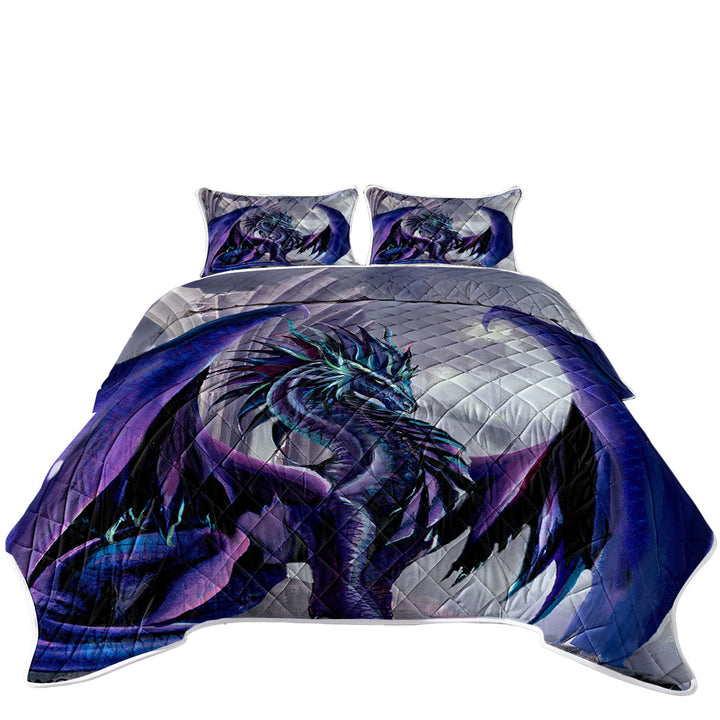 Night Shade Cool Purplish Dragon Quilts