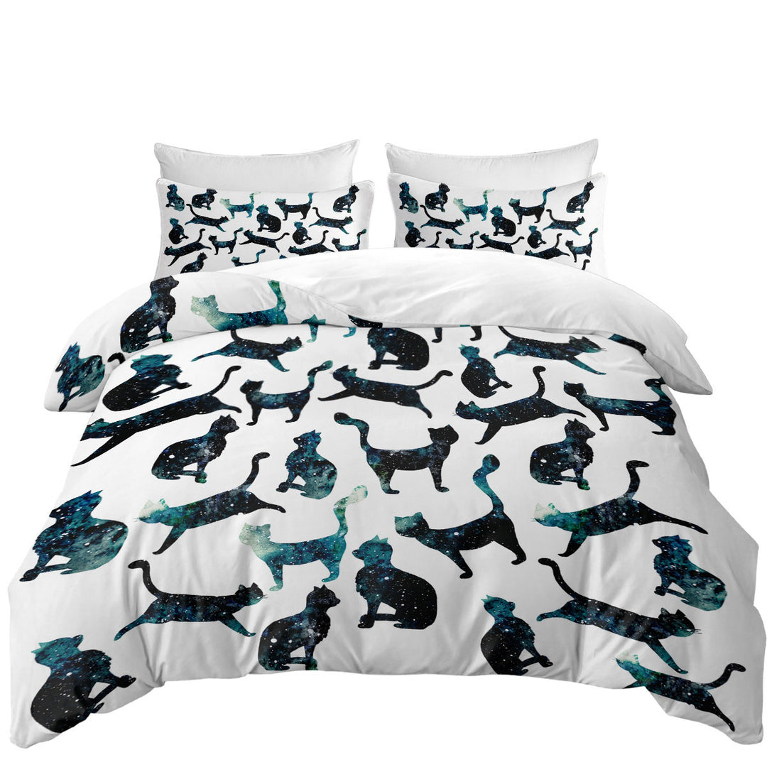 Night Skies Cats Duvet Covers